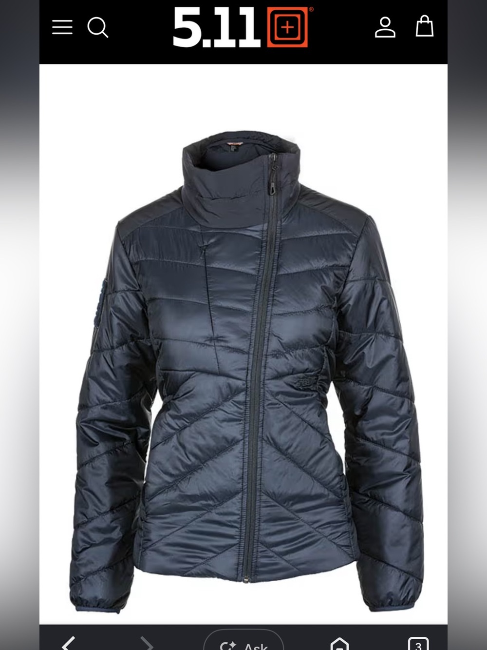 5.11 Tactical Women's Navy Quilted Puffer Jacket